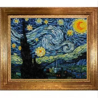 $436 16 in. x 20 in. Starry Night Hand-Painted Framed Oil Painting
                                                for sale
                                in
                                Prescott,
                                Arizona