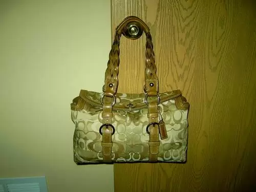 $165 Coach Optic C Khaki Satchel Braided Handles Purse Handbag
                                                for sale
                                in
                                Hainesville,
                                Illinois